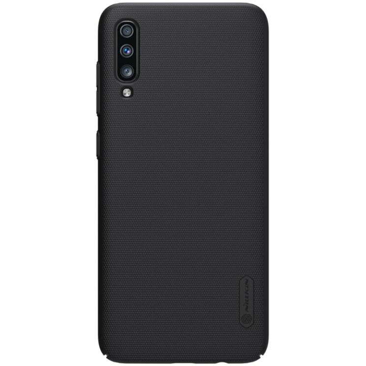 Пластиковый чехол NILLKIN Frosted Shield для Samsung Galaxy A70 (A705) - Black: фото 1 из 16