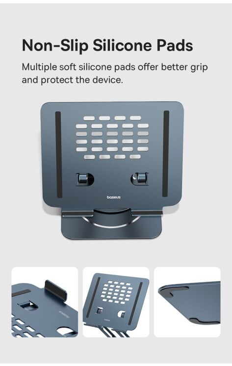 Підставка для ноутбуку Baseus UltraStable Pro (B10059900811-01) - Space Grey: фото 17 з 19