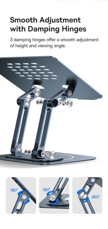 Підставка для ноутбуку Baseus UltraStable Pro (B10059900811-01) - Space Grey: фото 11 з 19