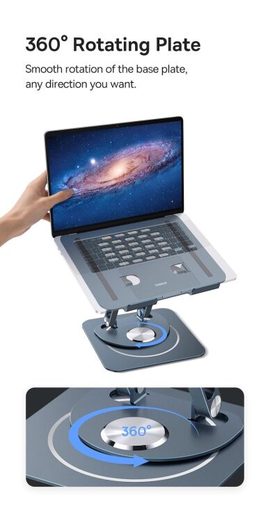 Підставка для ноутбуку Baseus UltraStable Pro (B10059900811-01) - Space Grey: фото 8 з 19