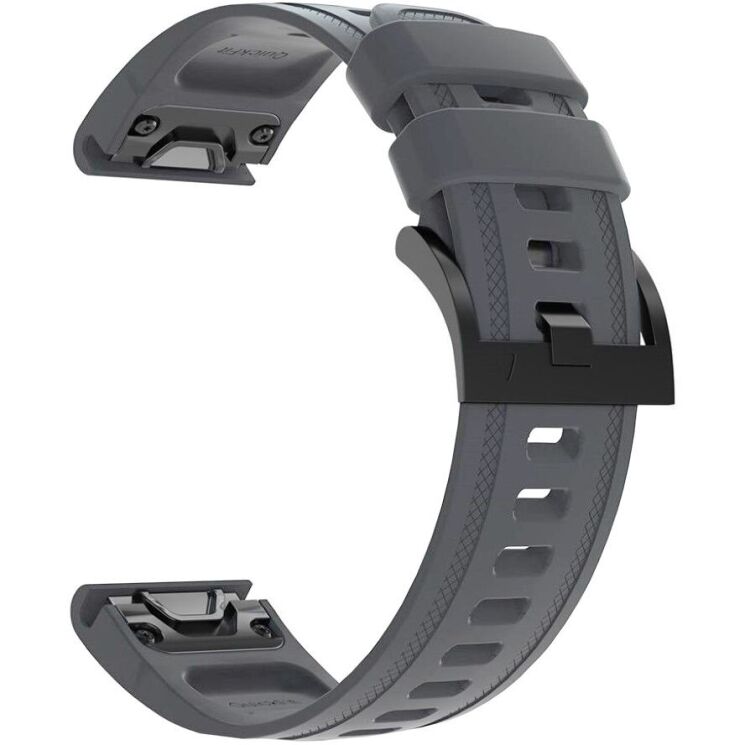 Ремешок ArmorStandart Silicone для часов Garmin с креплением Quick Fit 20mm - Grey: фото 3 из 5