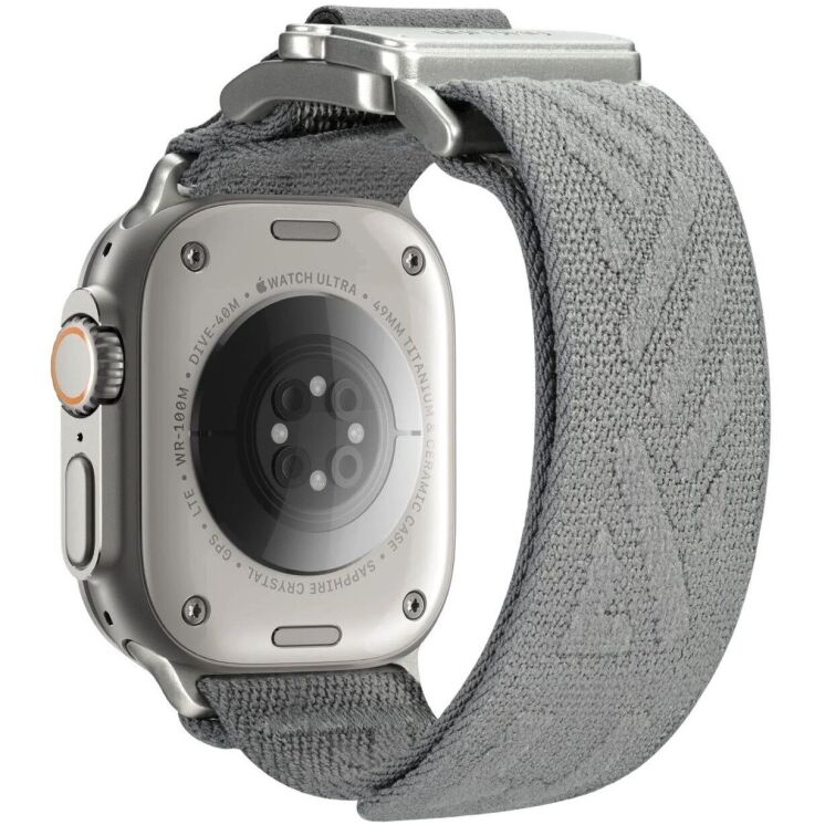 Ремешок AULUMU C03 Titanium Mag Buckle Quick-Release Band для Apple Watch 46 / 45 / 44 / SE 44 / 42 (Series 1-3) / Ultra (Gen 1-4) - Silver: фото 2 из 13