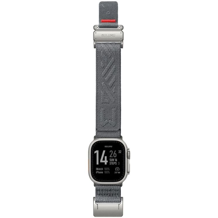 Ремешок AULUMU C03 Titanium Mag Buckle Quick-Release Band для Apple Watch 46 / 45 / 44 / SE 44 / 42 (Series 1-3) / Ultra (Gen 1-4) - Silver: фото 4 из 13