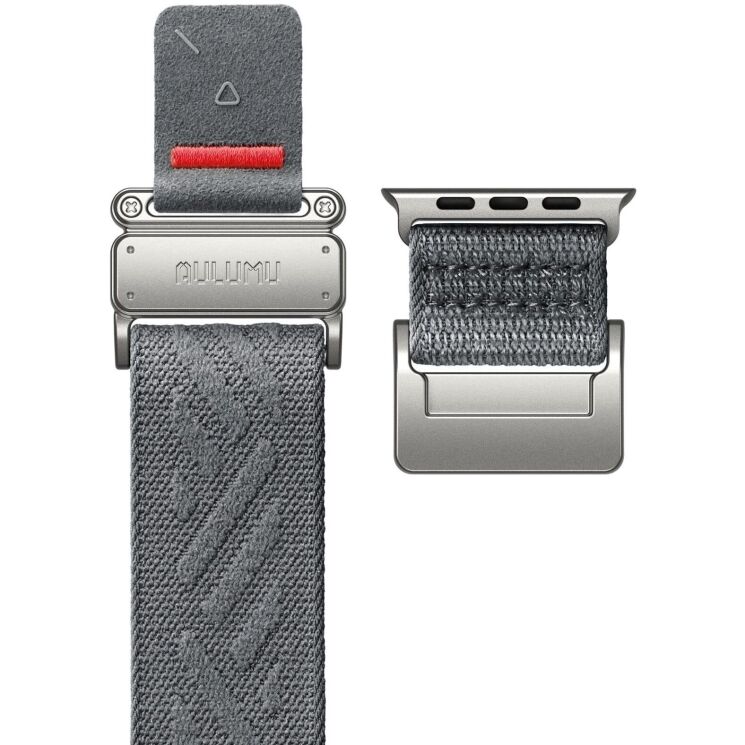 Ремешок AULUMU C03 Titanium Mag Buckle Quick-Release Band для Apple Watch 46 / 45 / 44 / SE 44 / 42 (Series 1-3) / Ultra (Gen 1-4) - Silver: фото 3 из 13