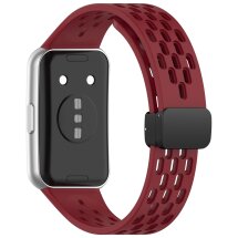 Ремешок Deexe Astra Strap для Huawei Band 11 Pro / Band 11 - Wine Red: фото 1 из 6