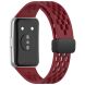 Ремешок Deexe Astra Strap для Huawei Band 11 Pro / Band 11 - Wine Red (410602WR). Фото 1 из 6