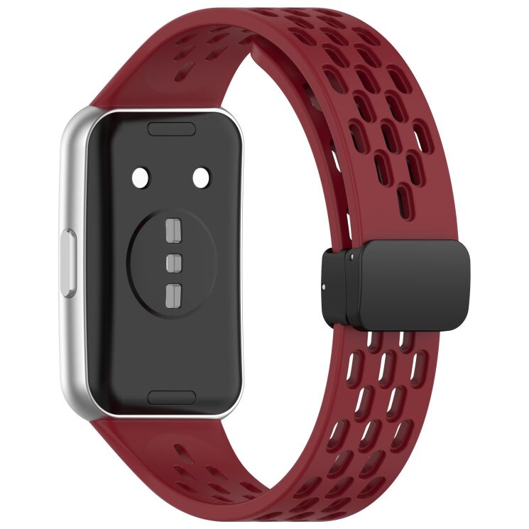 Ремешок Deexe Astra Strap для Huawei Band 11 Pro / Band 11 - Wine Red (410602WR) Ремешок Deexe Astra Strap для Huawei Band 11 Pro / Band 11 - Wine Red: фото 1 из 6
