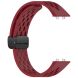 Ремешок Deexe Astra Strap для Huawei Band 11 Pro / Band 11 - Wine Red (410602WR). Фото 4 из 6