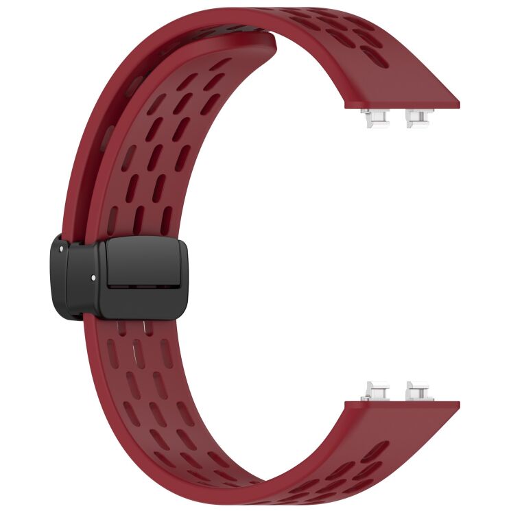 Ремешок Deexe Astra Strap для Huawei Band 11 Pro / Band 11 - Wine Red (410602WR) Ремешок Deexe Astra Strap для Huawei Band 11 Pro / Band 11 - Wine Red: фото 4 из 6