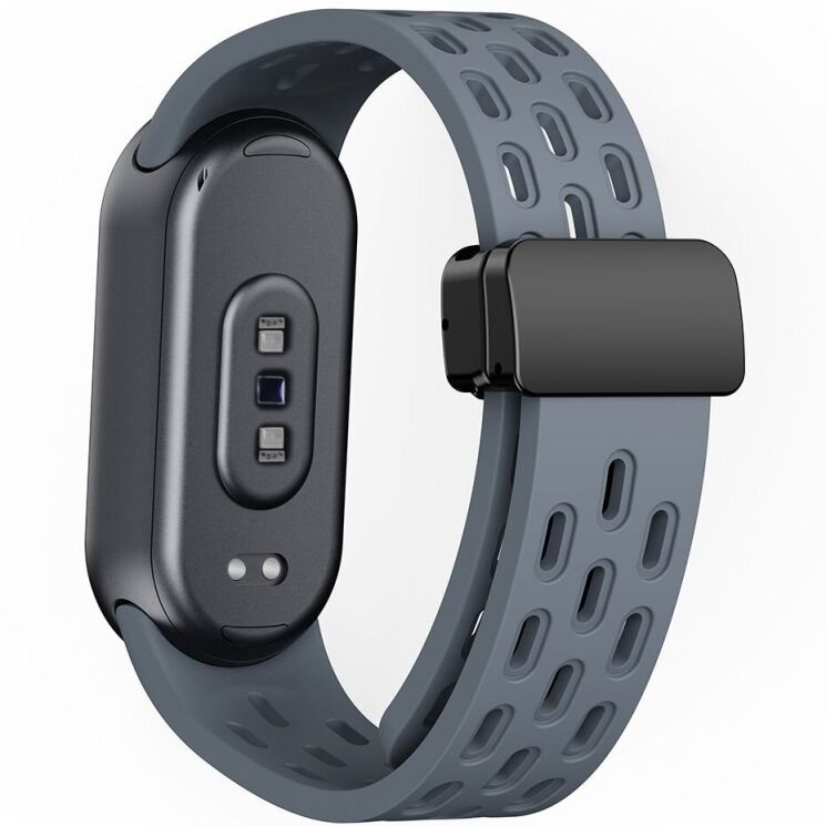 Ремешок Deexe Astra Strap для Xiaomi Mi Smart Band 8 / 9 - Grey: фото 1 из 9