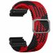 Ремінець Deexe Braided Strap для Huami Amazfit T-ReX Ultra - Red / Black (327500BR). Фото 1 з 4