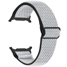 Ремешок Deexe Braided Strap для Samsung Galaxy Watch 8 (40/44mm) / 8 Classic / Ultra (2025) - Black / White: фото 1 из 6