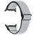 Ремешок Deexe Braided Strap для Samsung Galaxy Watch 8 (40/44mm) / 8 Classic (43/47mm) / Ultra 2 - Black / White: фото 1 из 6