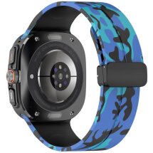 Ремешок Deexe Camouflage Pattern для Samsung Galaxy Watch Ultra (47mm) - Blue: фото 1 из 6