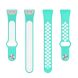 Ремешок Deexe Dot Color для Huawei Band 6 / Honor Band 6 - Cyan / White (277806CW). Фото 6 из 12