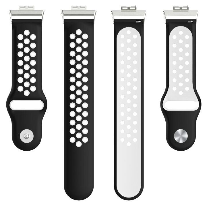 Ремешок Deexe Dot Color для Huawei Watch Fit - Black / White: фото 5 из 6