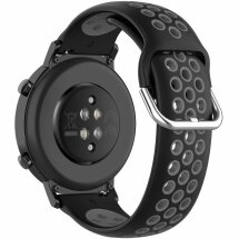 Ремінець Deexe Dual Color для годинників з шириною кріплення 20мм - Black / Gray: фото 1 з 10