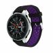 Ремешок Deexe Dual Color для Samsung Galaxy Watch 46mm / Watch 3 45mm / Gear S3 - Black / Purple (115816BV). Фото 1 из 5