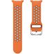 Ремешок Deexe Dual Color для Samsung Galaxy Watch 8 (40/44mm) / 8 Classic - Orange / Black (384186BO). Фото 5 из 6