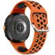 Ремешок Deexe Dual Color для Samsung Galaxy Watch 8 (40/44mm) / 8 Classic - Orange / Black (384186BO). Фото 1 из 6