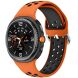 Ремешок Deexe Dual Color для Samsung Galaxy Watch 8 (40/44mm) / 8 Classic - Orange / Black (384186BO). Фото 2 из 6