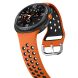 Ремешок Deexe Dual Color для Samsung Galaxy Watch 8 (40/44mm) / 8 Classic - Orange / Black (384186BO). Фото 4 из 6