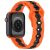Ремешок Deexe Flex Series для Apple Watch 46 / 45 / 44 / SE 44 / 42 (Series 1-3) / Ultra / Ultra 2 - Orange / Black: фото 1 из 6