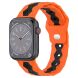Ремінець Deexe Flex Series для Apple Watch 46 / 45 / 44 / SE 44 / 42 (Series 1-3) / Ultra / Ultra 2 / Ultra 3 - Orange / Black (251892BO). Фото 4 з 6