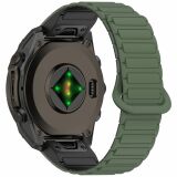 Ремінець Deexe Flexible Fit для годинників Garmin з кріпленням Quick Fit 26mm - Midnight Green / Black: фото 1 з 8
