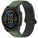 Ремешок Deexe Flexible Fit для часов Garmin c креплением Quick Fit 26mm - Midnight Green / Black (369100BG). Фото 2 из 8