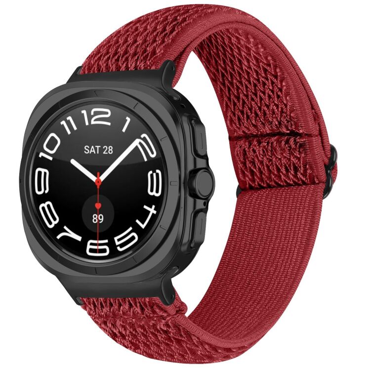 Ремешок Deexe Knitted Strap для Samsung Galaxy Watch Ultra (2025) - Red: фото 2 из 6