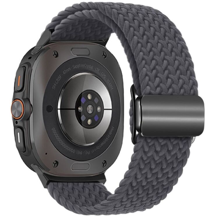 Ремешок Deexe Knitted Strap для Samsung Galaxy Watch Ultra (47mm) - Space Grey: фото 1 из 5