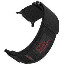 Ремешок Deexe Magic Tape для Samsung Galaxy Watch Ultra (47mm) - Black: фото 1 из 4