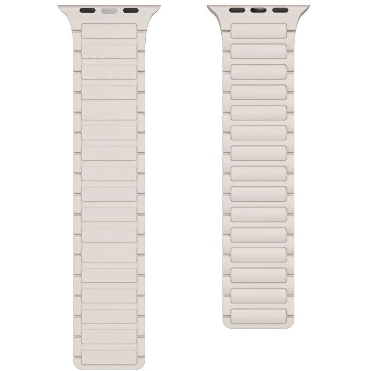 Ремешок Deexe Magnetic Band для Apple Watch 42 (Series 10) / 41 / 40 / SE 40 / 38 - Starlight: фото 2 из 4
