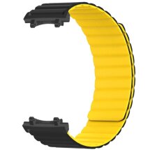 Ремінець Deexe Magnetic Band для Xiaomi Amazfit T-ReX 3 - Black / Yellow: фото 1 з 3