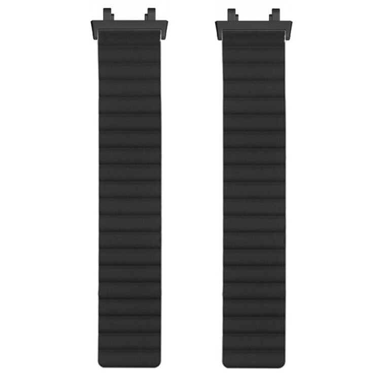 Ремінець Deexe Magnetic Band для Xiaomi Amazfit T-ReX 3 - Black / Yellow: фото 2 з 3