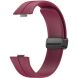 Ремешок Deexe Magnetic Braselet для Huawei Watch Fit 3 - Wine Red (357108WR). Фото 3 из 5
