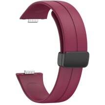 Ремешок Deexe Magnetic Braselet для Huawei Watch Fit 3 - Wine Red: фото 1 из 5