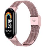 Ремінець Deexe Milanese Bracelet для Xiaomi Mi Smart Band 8 / 9 / 10 - Rose Pink (326007RP)