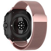 Ремешок Deexe Milanese Stainless Steel для Samsung Galaxy Watch Ultra (47mm) - Rose Pink: фото 1 из 8