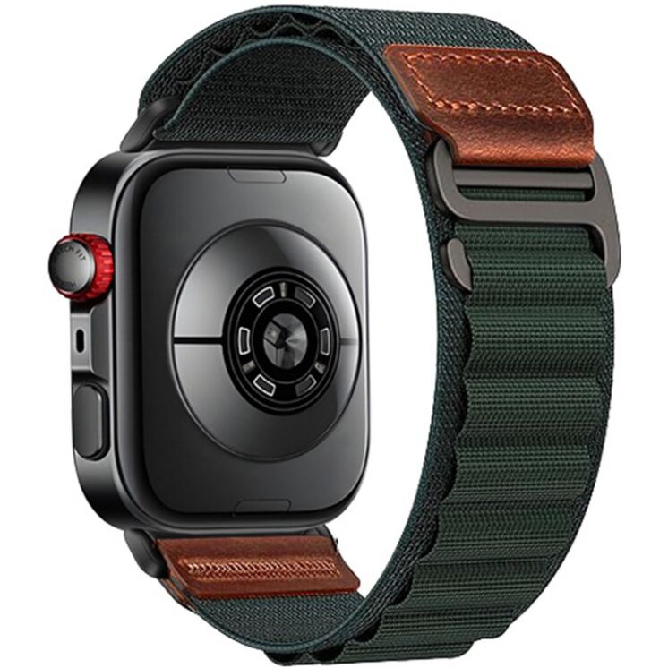 Ремінець Deexe Nylon Leather для Huawei Watch 5 / Fit 5 Pro / Fit 4 / Fit 4 Pro / Fit 3 - Dark Green (423701DG) Ремінець Deexe Nylon Leather для Huawei Watch 5 / Fit 5 Pro / Fit 4 / Fit 4 Pro / Fit 3 - Dark Green: фото 1 з 7
