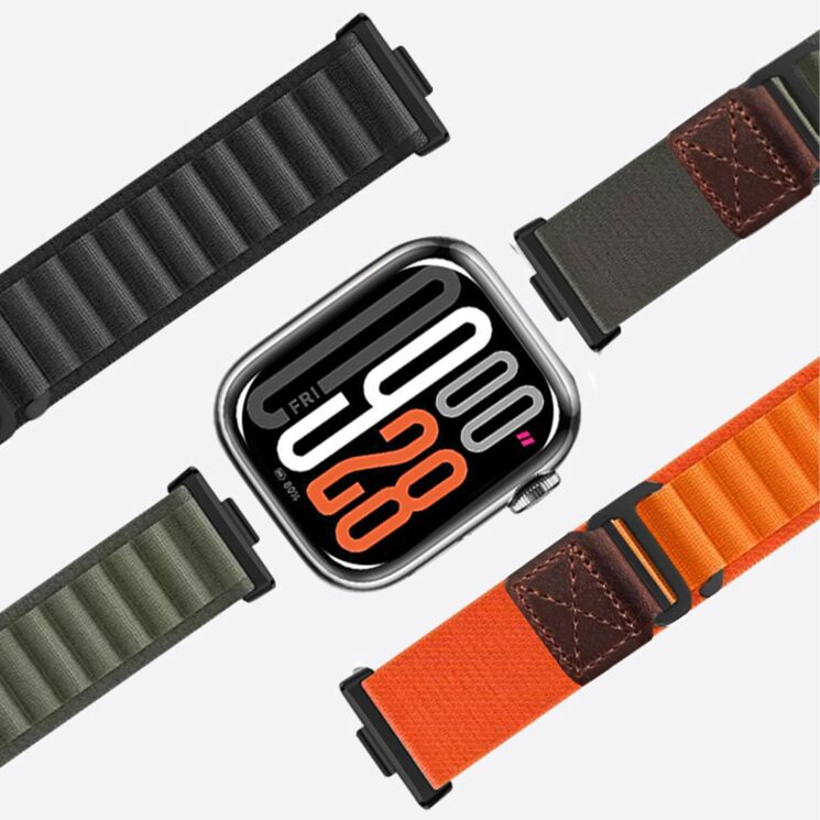 Ремінець Deexe Nylon Leather для Huawei Watch 5 / Fit 5 Pro / Fit 4 / Fit 4 Pro / Fit 3 - Dark Green (423701DG) Ремінець Deexe Nylon Leather для Huawei Watch 5 / Fit 5 Pro / Fit 4 / Fit 4 Pro / Fit 3 - Dark Green: фото 7 з 7