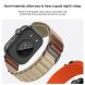 Ремінець Deexe Nylon Leather для Huawei Watch 5 / Fit 5 Pro / Fit 4 / Fit 4 Pro / Fit 3 - Dark Green (423701DG). Фото 5 з 7