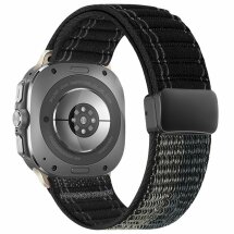 Ремінець Deexe Nylon Strap для Samsung Galaxy Watch Ultra (47mm) / Ultra (2025) - Black: фото 1 з 5