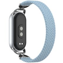Ремешок Deexe Nylon Woven для Xiaomi Mi Smart Band 8 / Band 9 / Band 10 - Blue: фото 1 из 5
