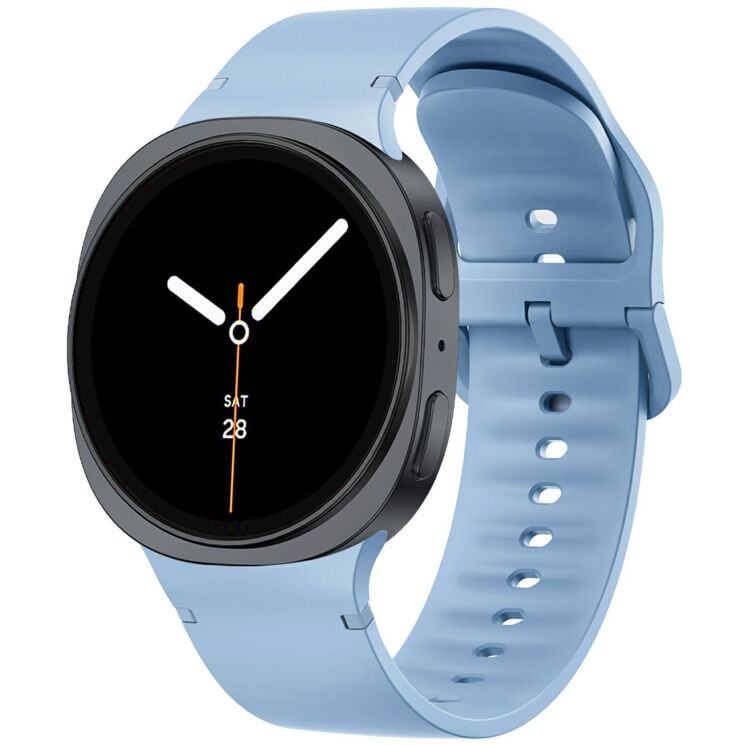 Ремінець Deexe Soft Silicone для Samsung Galaxy Watch 8 (40/44mm) / 8 Classic - Baby Blue: фото 2 з 6