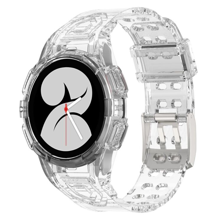 Ремінець Deexe Solid Color для Samsung Galaxy Watch 4 / 5 (44mm) - Transparent: фото 1 з 6
