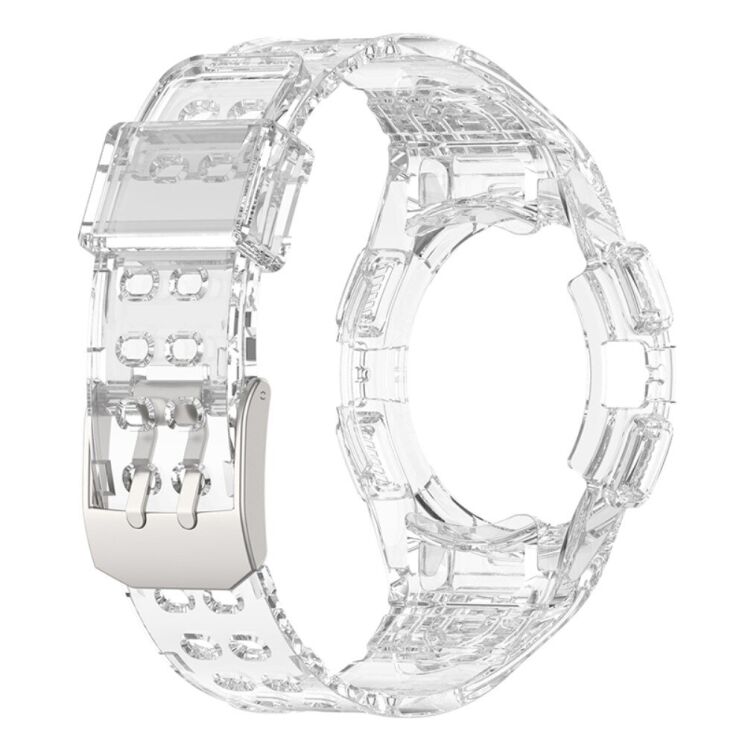 Ремінець Deexe Solid Color для Samsung Galaxy Watch 4 / 5 (44mm) - Transparent: фото 3 з 6