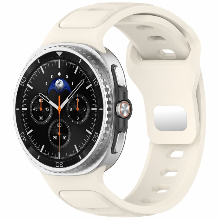 Ремінець Deexe Sport Band для Samsung Galaxy Watch 8 (40/44mm) / 8 Classic - Starlight: фото 2 з 6
