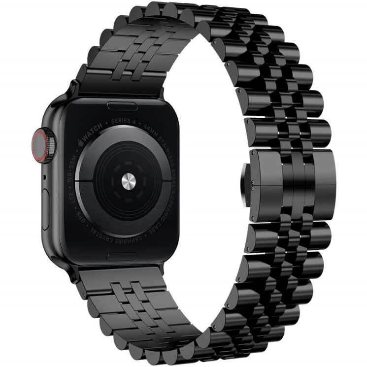 Ремінець Deexe Stainless Steel Strap для Apple Watch 42 (Series 10) / 41 / 40 / SE 40 / 38 - Black: фото 1 з 5